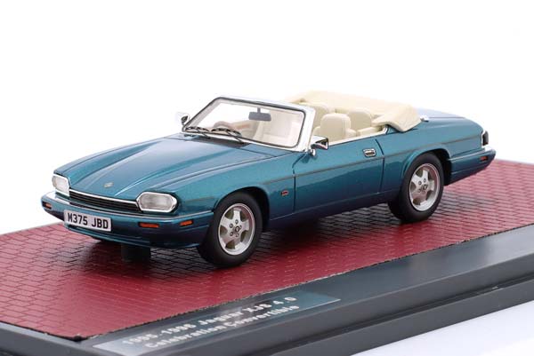 JAGUAR XJS 4.0 CELEBRATION OPEN CONVERTIBLE 1995-1996 TURQUOISE METALLIC / ЯГУАР КСДЖС 4 КЕЛЕБРАТИОН КАБРИОЛЕТ С ОТКРЫТЫМ ВЕРХОМ БИРЮЗОВЫЙ МЕТАЛЛИК