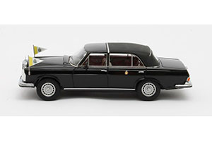 MERCEDES-BENZ 300SEL W109 LANDAULETTE ЗАКРЫТЫЙ VATICAN CITY 1967 ЧЕРНЫЙ — фото 5