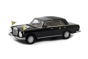 MERCEDES-BENZ 300SEL W109 LANDAULETTE ЗАКРЫТЫЙ VATICAN CITY 1967 ЧЕРНЫЙ