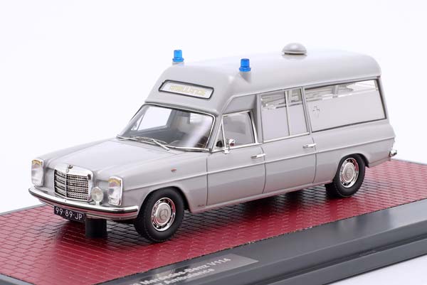 MERCEDES-BENZ V114 VISSER AMBULANCE YEAR 1968-1973 GREY / МЕРСЕДЕС-БЕНЦ V114 VISSER СКОРАЯ ПОМОЩЬ СЕРЫЙ