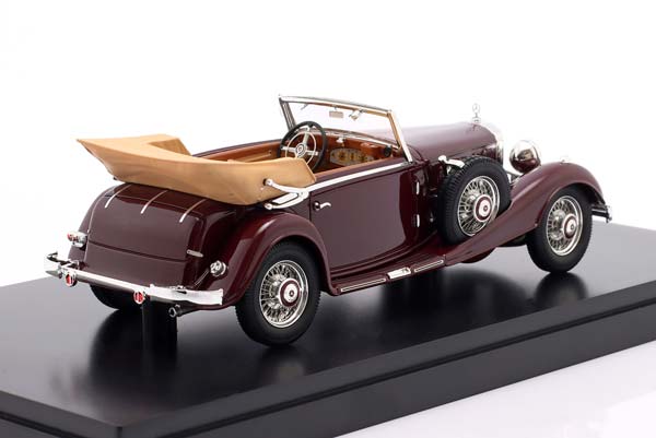 MERCEDES-BENZ 500K (W29) CONVERTIBLE C 1934-1936 MAROON / МЕРСЕДЕС-БЕНЦ 500K W29 КАБРИОЛЕТ МАРУН БОРДОВЫЙ — фото 2