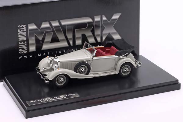 MERCEDES-BENZ 500K (W29) CONVERTIBLE C 1934-1936 GREY / МЕРСЕДЕС-БЕНЦ 500K W29 КАБРИОЛЕТ СЕРЫЙ — фото 3