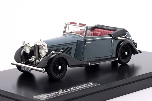 BENTLEY 4 1/4 LITRE VANDEN PLAS TOURER PRINCE BERNHARD 1939 GREY-BLUE / БЕНТЛИ 4 1/4 ЛИТРА ТУРЕР ВАНДЕН ПЛАС ПРИНЦА БЕРНХАРДА 1939 СЕРО-ГОЛУБОЙ