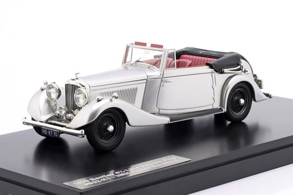 BENTLEY 4 1/4 LITRE VANDEN PLAS TOURER PRINCE BERNHARD 1939 SILVER / БЕНТЛИ 4 1/4 ЛИТРА ТУРЕР ВАНДЕН ПЛАС ПРИНЦА БЕРНХАРДА 1939 СЕРЕБРИСТЫЙ