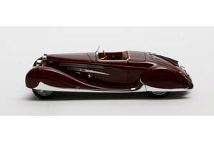 BUGATTI TYPE 57C CABRIOLET VANVOOREN SHAH OF IRAN 1939 MAROON — фото 3