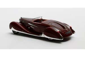 BUGATTI TYPE 57C CABRIOLET VANVOOREN SHAH OF IRAN 1939 MAROON — фото 2