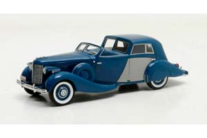 BUICK SERIES 80 OPERA BROUGHAM FERNANDEZ & DARRIN 1938 BLUE — фото 6