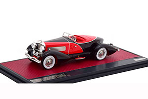 DUESENBERG J SWB FRENCH TRUE SPEEDSTER BY FIGONI #J-465-2509 1931 BLACK/RED