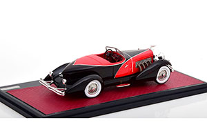 DUESENBERG J SWB FRENCH TRUE SPEEDSTER BY FIGONI #J-465-2509 1931 BLACK/RED — фото 2