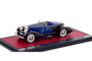 DUESENBERG J SWB FRENCH TRUE SPEEDSTER BY FIGONI #J-153-2178 1931 BLACK/BLUE — фото 1