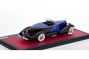 DUESENBERG J SWB FRENCH TRUE SPEEDSTER BY FIGONI #J-153-2178 1931 BLACK/BLUE — фото 2