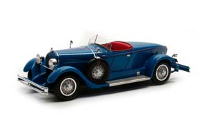 DUESENBERG MODEL X MCFARLAN BOAT ROADSTER 1927 BLUE 