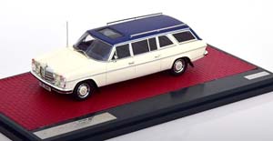 MERCEDES 230/8 W114 LWB CRAYFORD ESTATE 1971 WHITE BLUE