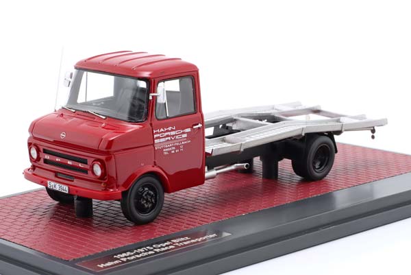 OPEL BLITZ HAHN PORSCHE RACE CAR TRANSPORTER 1966-1976 RED / ОПЕЛЬ БЛИЦ ХАХН ПОРШЕ АВТОВОЗ ГОНОЧНОЙ КОМАНДЫ КРАСНЫЙ