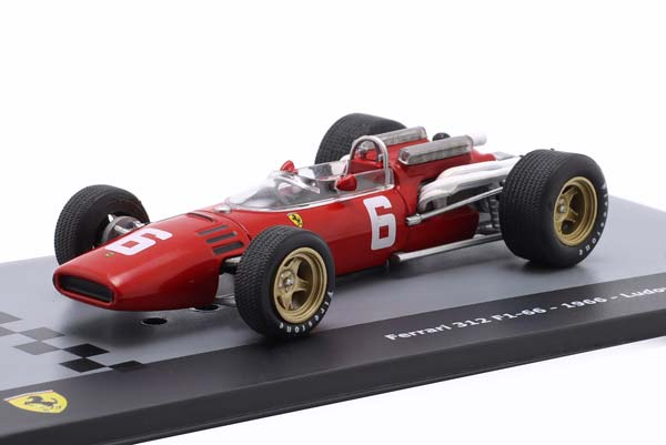FERRARI 312/66 #6 WINNER ITALIAN GP FORMULA 1 1966 L. SCARFIOTTI / ФЕРРАРИ 312/66 ПОБЕДИТЕЛЬ ГРАН-ПРИ ИТАЛИИ ФОРМУЛА-1 ЛУДОВИКО СКАРФИОТТИ