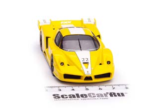 FERRARI FXX #22 2008 YELLOW/WHITE — фото 8