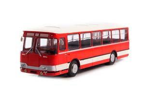 LIKINSKY BUS 677E (USSR RUSSIA) RED/BEIGE | ЛИКИНСКИЙ АВТОБУС 677Э ЭКСПОРТНЫЙ НАШИ АВТОБУСЫ #36**ЛИАЗ LIAZ