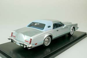 LINCOLN MKV COUPE 1978 METALLIC LIGHT BLUE — фото 2