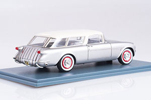 CHEVROLET CORVETTE C1 NOMAD 1954 SILVER/WHITE — фото 2