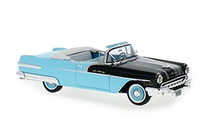 PONTIAC STAR CHIEF CONVERTIBLE 1956 BLACK/BLUE — фото 9
