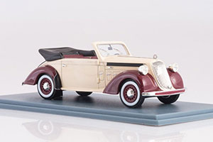 STEYR 220 CONVERTIBLE 1939 BEIGE/DARK RED — фото 3