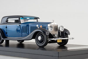 ROLLS-ROYCE PHANTOM II CONTINENTAL WINDOVERS COUPE 1932 BLUE/DARK BLUE — фото 5