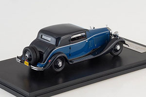 ROLLS-ROYCE PHANTOM II CONTINENTAL WINDOVERS COUPE 1932 BLUE/DARK BLUE — фото 2