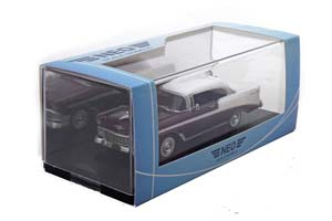 CHEVROLET BEL AIR SPORT COUPE 1956 WHITE/METALLIC-DARK RED — фото 3