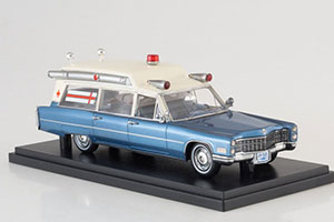 CADILLAC S&S METALLIC-BLUE/WHITE HIGH TOP AMBULANCE — фото 3