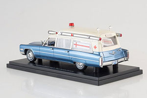 CADILLAC S&S METALLIC-BLUE/WHITE HIGH TOP AMBULANCE — фото 4