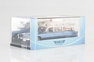 CADILLAC S&S METALLIC-BLUE/WHITE HIGH TOP AMBULANCE — фото 9