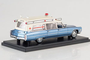 CADILLAC S&S METALLIC-BLUE/WHITE HIGH TOP AMBULANCE — фото 2