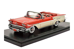 CHEVROLET BEL AIR IMPALA CONVERTIBLE 1958 RED/WHITE