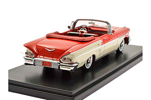 CHEVROLET BEL AIR IMPALA CONVERTIBLE 1958 RED/WHITE — фото 2