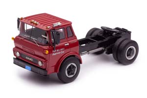 GMC STEEL TILT CAB СЕДЕЛЬНЫЙ ТЯГАЧ 1960 КРАСНЫЙ С ЧЕРНЫМ (ДЛИНА МОДЕЛИ 6-10 СМ)