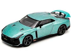 NISSAN GT-R50 2021 BY ITALDESIGN, ГОЛУБОЙ (ДЛИНА МОДЕЛИ 6-10 СМ)