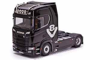 SCANIA 730S 4X2 V8 СЕДЕЛЬНЫЙ ТЯГАЧ, ЧЕРНЫЙ С НАНЕСЕНИЕМ V8