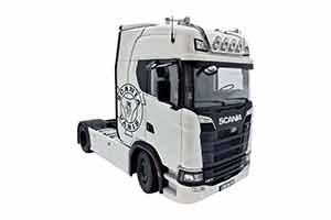 SCANIA 730S 4X2 V8 & LOHR CAR TRANSPORTER СОЧЛЕНЕННЫЙ АВТОВОЗ, БЕЛЫЙ С ЧЕРНЫМ — фото 8