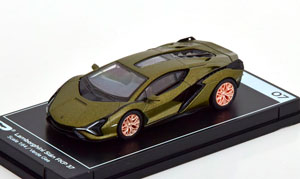 LAMBORGHINI SIAN FKP 37 IAA FRANKFURT 2019 GREENMETALLIC (ДЛИНА МОДЕЛИ 6-10 СМ)