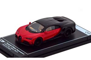 BUGATTI CHIRON SUPERSPORT 2021 RED BLACK (ДЛИНА МОДЕЛИ 6-10 СМ)