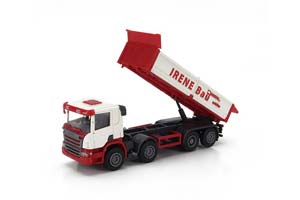 SCANIA P124.860 8X2 САМОСВАЛ 4Х ОСНЫЙ IRENE BAU 1998 / СКАНИА P124 860 8X2 4 ИРЕНЕ БАУ БЕЛЫЙ