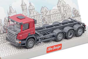 SCANIA P 8Х2/4 КОНТЕЙНЕРОВОЗ / СКАНИА 8 2/4 КРАСНЫЙ