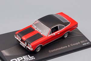 OPEL COMMODORE A COUPE GS/E 1970-1971, RED / BLACK