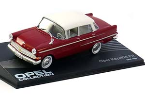 OPEL KAPITÄN P2 1959-1964 DARKRED WHITE