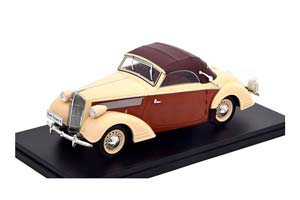 OPEL SUPER 6 HEBMUELLER CONVERTIBLE 1937, CREME BROWN