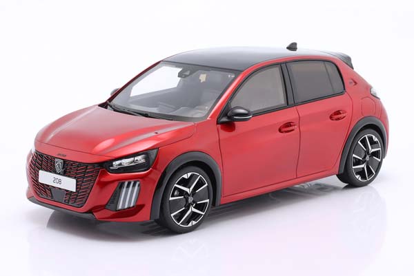 PEUGEOT 208 GT HYBRID YEAR 2024 RED METALLIC OTTOMOBILE / ПЕЖО 208 ГТ ХЙБРИД КРАСНЫЙ МЕТАЛЛИК ОТТОМОБИЛЕ
