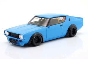 NISSAN SKYLINE 2000 GT-R (KPGC10) LIBERTY WALK SKYLINE 2024 BLUE LIMITED EDITION 999 PCS / НИССАН СКАЙЛАЙН ГТ-Р KPGC10 ЛИБЕРТИ УОК СИНИЙ ЛИМИТИРОВАННАЯ СЕРИЯ 999 ШТ