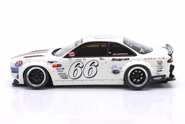 NISSAN SILVIA S14 BOSS ROCKET BUNNY 2024 WHITE / НИССАН СИЛЬВИЯ S14 БОСС РОКЕТ БУННЙ БЕЛЫЙ — фото 4