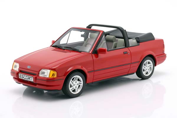 FORD ESCORT XR3I CONVERTIBLE 1986 RED LIMITED EDITION 1500 PCS / ФОРД ЭСКОРТ XR3I КАБРИОЛЕТ КРАСНЫЙ ЛИМИТИРОВАННАЯ СЕРИЯ ШТ