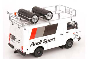 AUDI TDC RALLY SET MIT 3 MODELLEN AUDI QUATTRO A2 VW VOLKSWAGEN LT35 TRAILER 1983 — фото 6